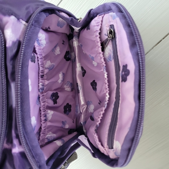 Lug Caddy Purple Tie Dye Stripes Mini Backpack Toiletry Case Hanging Pockets Bag main image 7